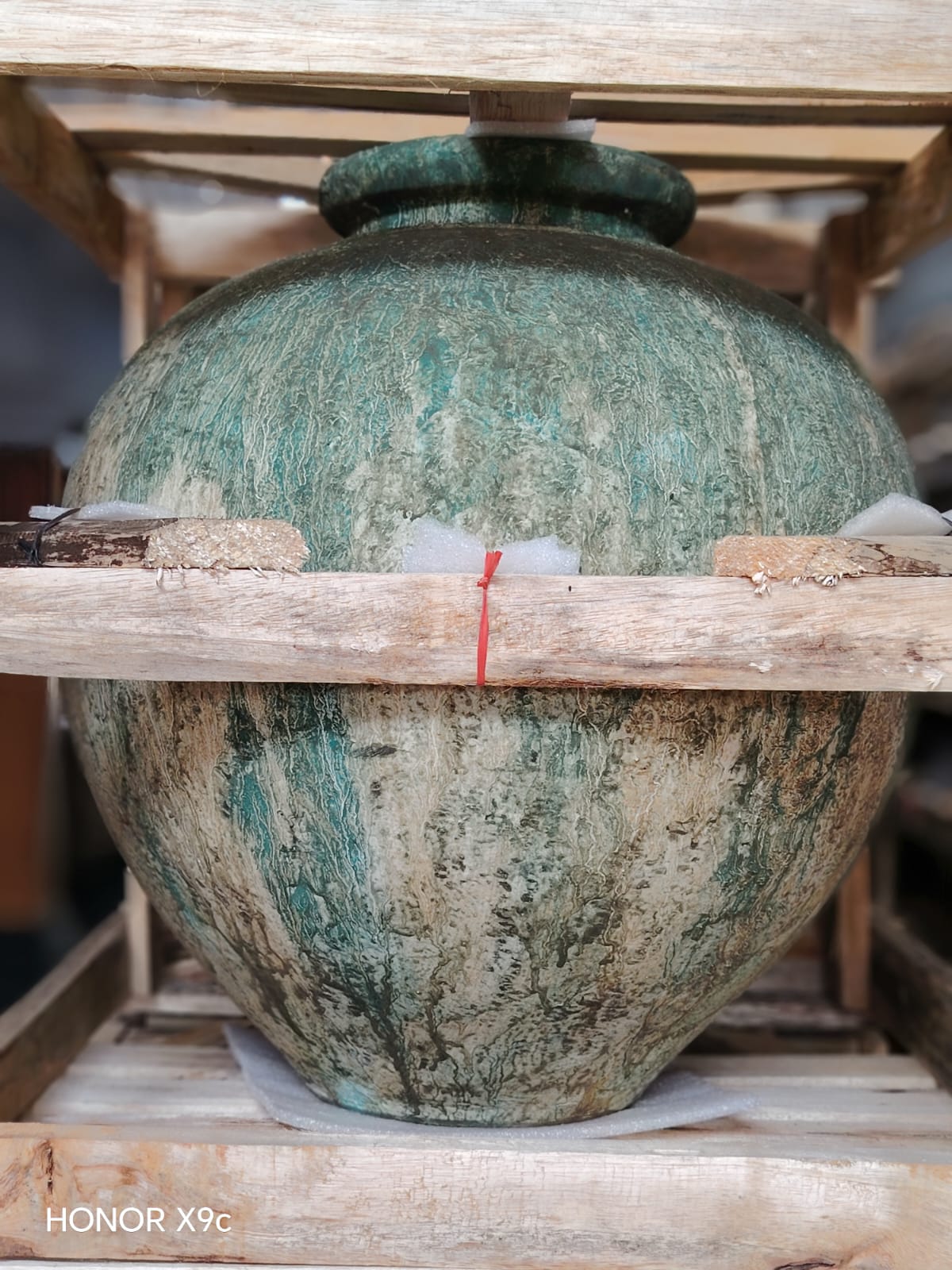 Terra Pot Green Wash Antique